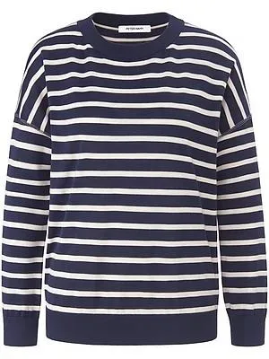Rundhals-Pullover aus 100% SUPIMA®-Baumwolle Peter Hahn blau