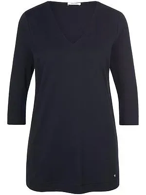 V-Shirt 3/4-Arm Efixelle schwarz