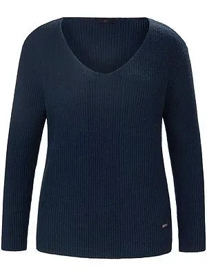 V-Pullover Emilia Lay blau