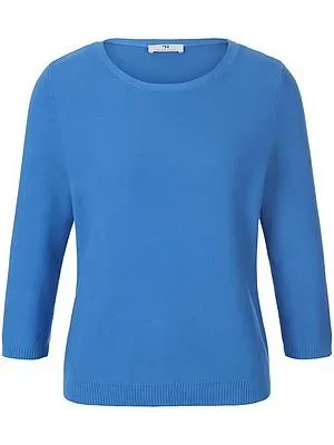 Rundhals-Pullover aus 100% SUPIMA®-Baumwolle Peter Hahn blau