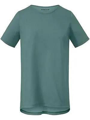 Rundhals-Shirt Benedikte Green Cotton grün