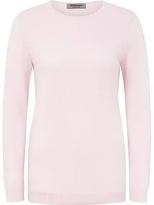 Rundhals-Pullover aus 100% Premium-Kaschmir Peter Hahn rosé