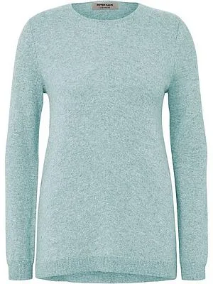 Rundhals-Pullover aus 100% Premium-Kaschmir Peter Hahn grün