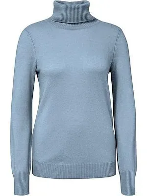 Rollkragen-Pullover aus 100% Premium-Kaschmir Peter Hahn blau