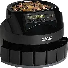 Münzzähl- & Sortiermaschine Coinsorter CS 50, f. EURO-Münzen, LCD-Display, Anzeige je Sorte