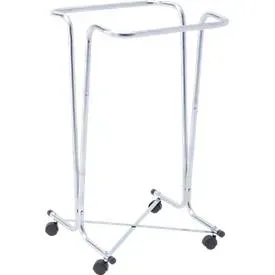 Müllsackträger Mottez, für Müllsäcke mit Volumen 100/110 l, fahrbar, B 450 x T 460 x H 790 mm, Stahlrohr verzinkt, verzinkt