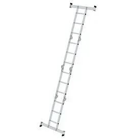 MUNK Günzburger Steigtechnik 031322 Aluminium Sprossen-Vielzweckleiter Arbeitshöhe (max.): 4.80 cm 19 kg