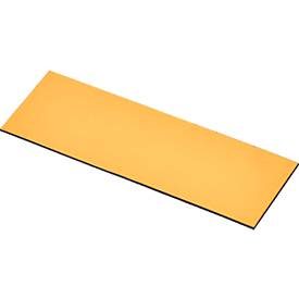 Magnet-Lagerschilder, gelb, 20 x 100 mm