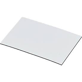 Magnet-Lagerschilder, weiss, 40 x 75 mm