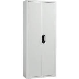 Magazinschrank, inkl. 28 Lager-Fix-Kasten, lichtgrau RAL 7035