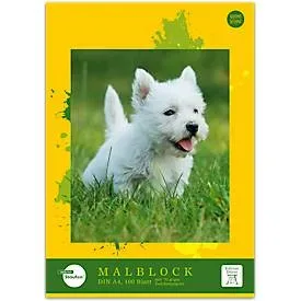 Malblock Staufen® Edition Dürer, Format A4, 100 Blatt, Recycling Offset-Papier, weiss, 1 Stück