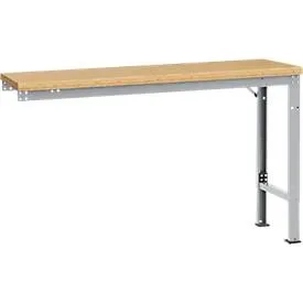 Manuflex Ansatztisch UNIVERSAL Spezial, 1500 x 800 mm, Multiplex natur, alusilber