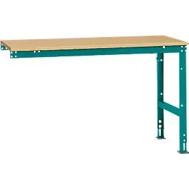 Manuflex Ansatztisch UNIVERSAL Standard, 1500 x 800 mm, Multiplex natur, wasserblau