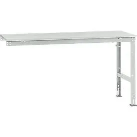 Manuflex Ansatztisch UNIVERSAL Standard, 1750 x 800 mm, Kunststoff lichtgrau, lichtgrau