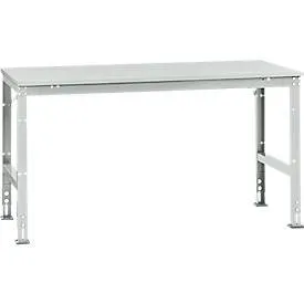 Manuflex Arbeitstisch UNIVERSAL Standard, 1750 x 1000 mm, Melamin lichtgrau, lichtgrau