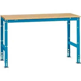 Manuflex Grundtisch UNIVERSAL Standard, Tischplatte Multiplex, 1500x800, lichtblau