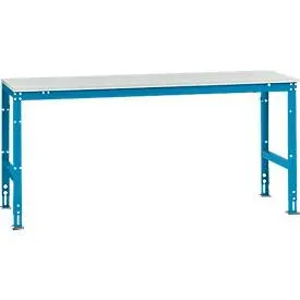 Manuflex Grundtisch UNIVERSAL Standard, Tischplatte Kunststoff, 2000x800, lichtblau