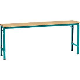 Manuflex Grundtisch UNIVERSAL Spezial, 2000 x 800 mm, Multiplex natur, wasserblau