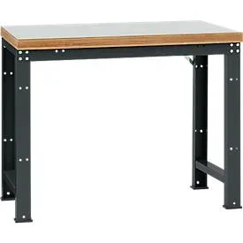 Manuflex Werkbank Profi Standard, Tischplatte Kunststoff B 1250 x T 700, anthrazit