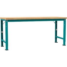 Manuflex Werkbank Profi Spezial, Tischplatte Multiplex, 2000 x 700 mm, wasserblau