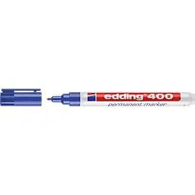 Marker edding 400, feine Spitze, blau, 10 Stück