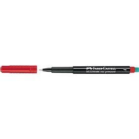 Marker Faber-Castell Multimark, inkl. Spezialradierer, rot, F, permanent