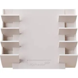 Markerhalter Legamaster, für Glasboards, für 4 Marker, Neodym-Magnet, warm grey