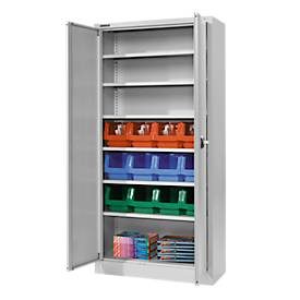Materialschrank MSI 2409, mit 20 Kästen, weissaluminium