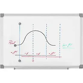 MAUL Whiteboard Standard, 300 x 450 mm, beschichtete Oberfläche