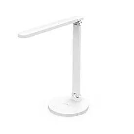 meet by Paperflow ATIAS LED-Tischleuchte weiss, 900 lm, verstellbarer Gelenkarm, Qi-Ladepad & USB, CCT