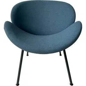 meet by Paperflow Sessel  SMILE, Polyurethaneschaum, bis 120 kg, Stahl & Polyester, schwarz & blau