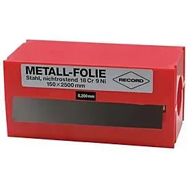 Metallfolie D.0,200mm VA 1.4301 L.2500mm B.150mm