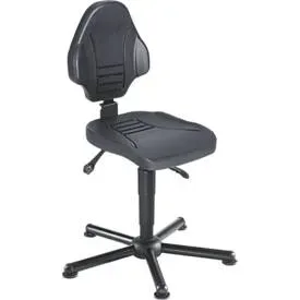 Schwerlast-Arbeitsdrehstuhl, belastbar bis 250 kg, mit Bodengleitern, Höhenverstellbereich 480 - 620 mm meychair