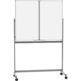 Mobile Whiteboard-Klapptafel MAULstandard, weiss kunststoffbeschichtet, magnethaftend, 2 Flügel, B 1500 x H 1000 mm