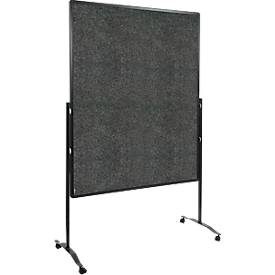 Legamaster PREMIUM PLUS Moderationswand, höhenverstellbar, Hoch- und Querformat, Filz, anthrazit