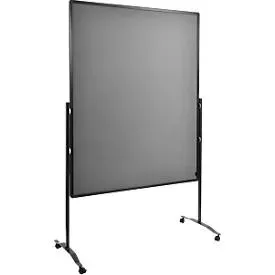 Legamaster PREMIUM PLUS Moderationswand, höhenverstellbar, Hoch- und Querformat, Filz, grau