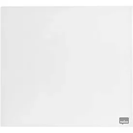 Nobo Glas-Whiteboard, Sicherheitsglas, rahmenlos, magnethaftend, B 450 x H 450 mm, weiss