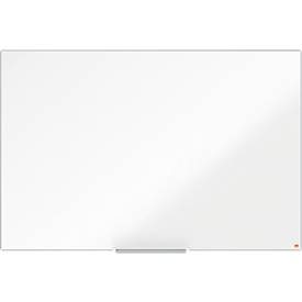 Nobo Impression Pro Wandmontierbares Magnetisches Whiteboard 1915397 Emaille Schlankes Alurahmen InvisaMount-Montagesystem 1500 x 1000 mm Weiss