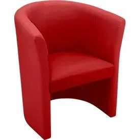 NowyStyl Cocktailsessel CLUB, Kunstleder (100% Polyester), voll gepolstert,  Sitzhöhe 450 mm, rot