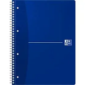 Oxford Office-Collegeblock, DIN A4+, 70 Blatt kariert, 5er Pack, blau