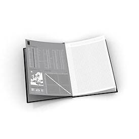 Oxford Office-Buch, gebunden, DIN A4, 96 Seiten kariert, 5er Pack, blau