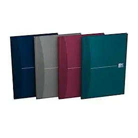 OXFORD Office Essentials Notizbuch DIN A4 Kariert Gebunden Pappe Farbig sortiert Nicht perforiert 192 Seiten 5 Stück à 96 Blatt