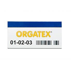 ORGATEX Magnet-Einsteckschilder Color, 35 x 100 mm, blau, 100 St.