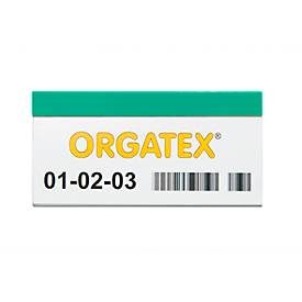 ORGATEX Magnet-Einsteckschilder Color, 60 x 150 mm, grün, 100 St.