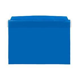 Orgatex Sichttaschen, m. Klappe, A5 quer, blau, 50 St.