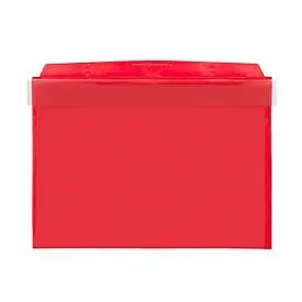 Orgatex Sichttaschen, m. Klappe, A5 quer, rot, 50 St.