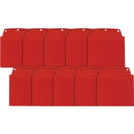 Orgatex Sichttaschen, A6 quer, rot, 10 St.
