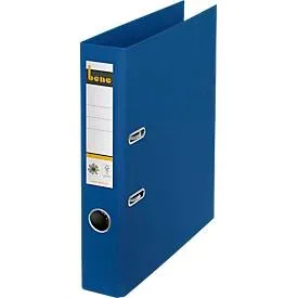 Bene No.1 Power Ordner A4 50 mm Blau 2 Ringe 301600 Pappkarton Hochformat
