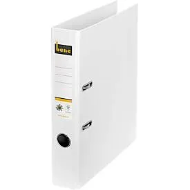 Bene No.1 Power Ordner A4 50 mm Weiss 2 Ringe 301600 Pappkarton Hochformat