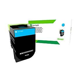 Original Lexmark Toner 802HE, Einzelpack, cyan